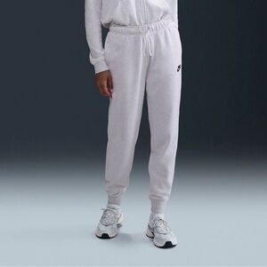 Nike Sportswear Club Fleece Midrise Joggers Birch Heather Large